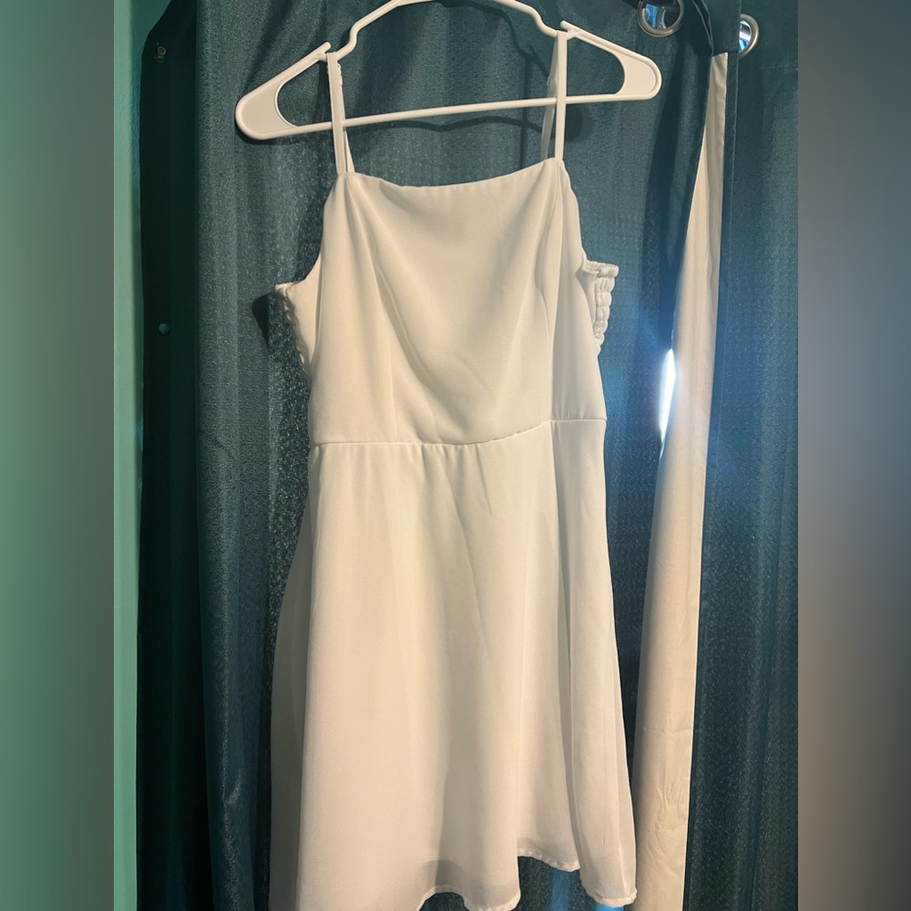 white dress